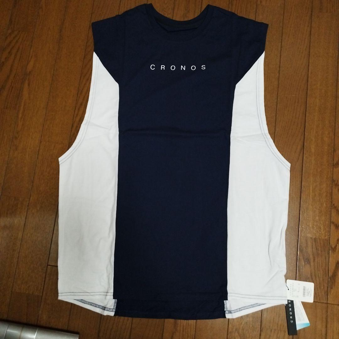 新品クロノス　CRONOS ノースリーブシャツ　SIZE　L