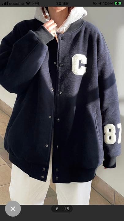 ⭐︎ YA-YA(ヤヤ) ’Whale’メルトンスタジャン⭐︎canaljean⭐︎