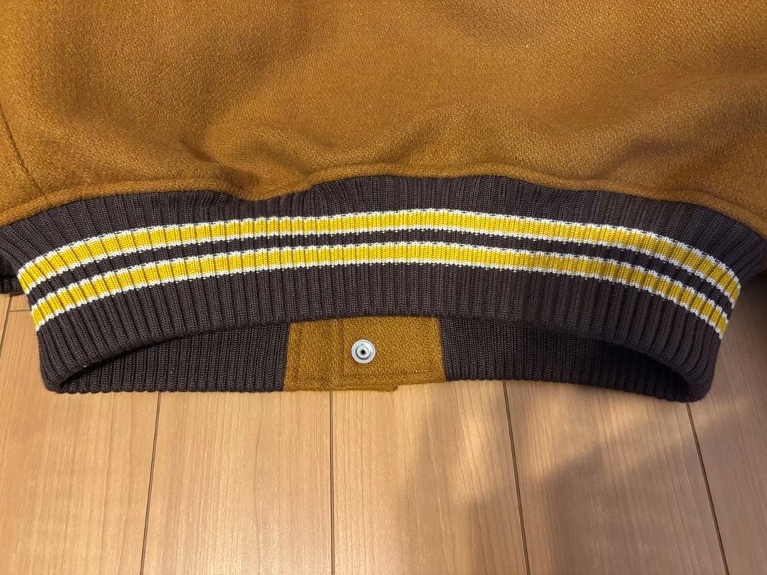 whitesville アワードジャケット 36サイズ ゴールド×ブラウン