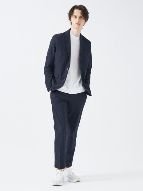 【ABAHOUSE GRAY】薄手/新品・上下セットアップ　44サイズ　ネイビー