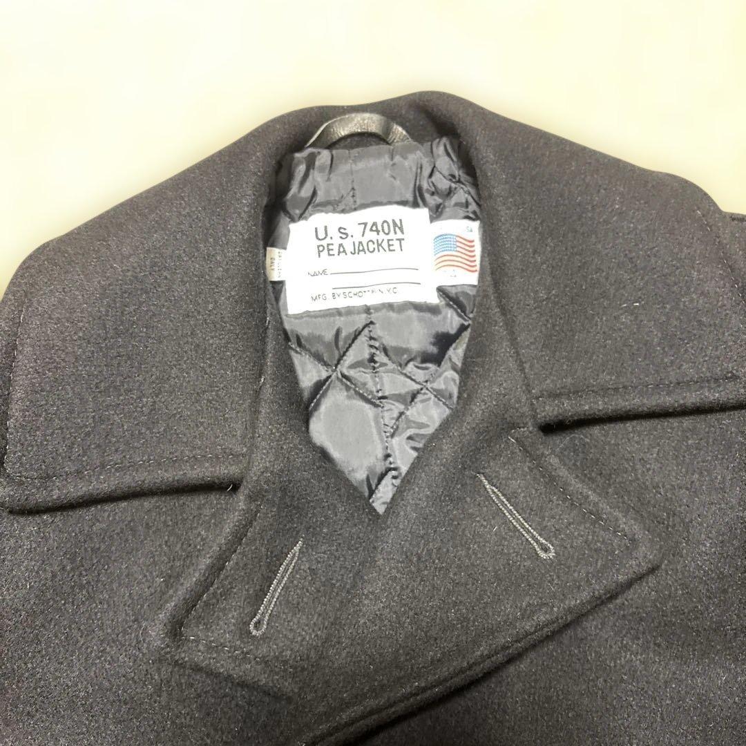 【美品】SCHOTTUS 740NPEAJACKET 34ショットピージャケット