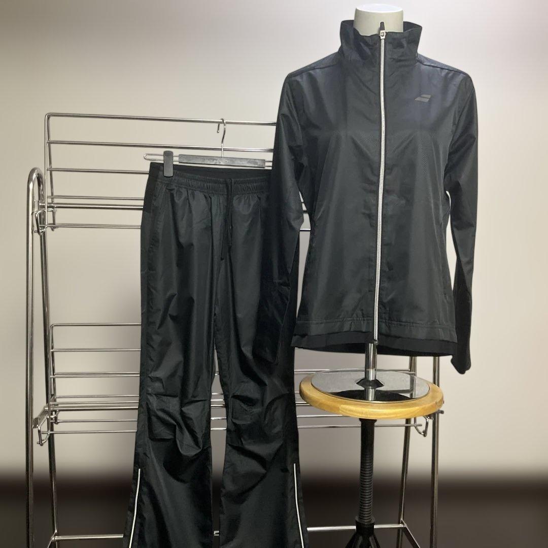 冬物最終処分‼️ バボラ　黒　ジャケットＯサイズ　パンツＬサイズ　レディース