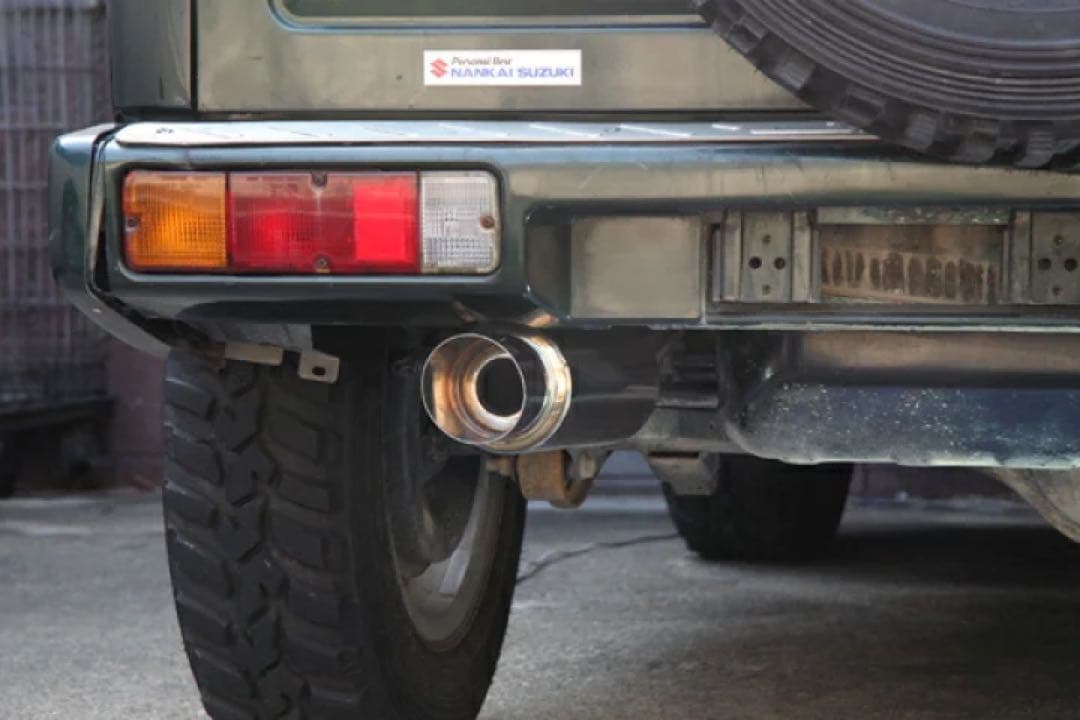 専用Bluefin スズキ ジムニー JA12v/JA22 砲弾型マフラー