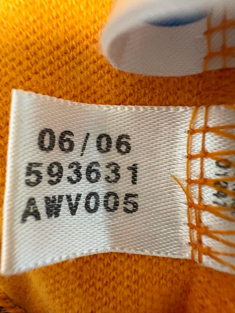 【希少配色】adidasトラックジャケット　オレンジ×ネイビー系　Lサイズ