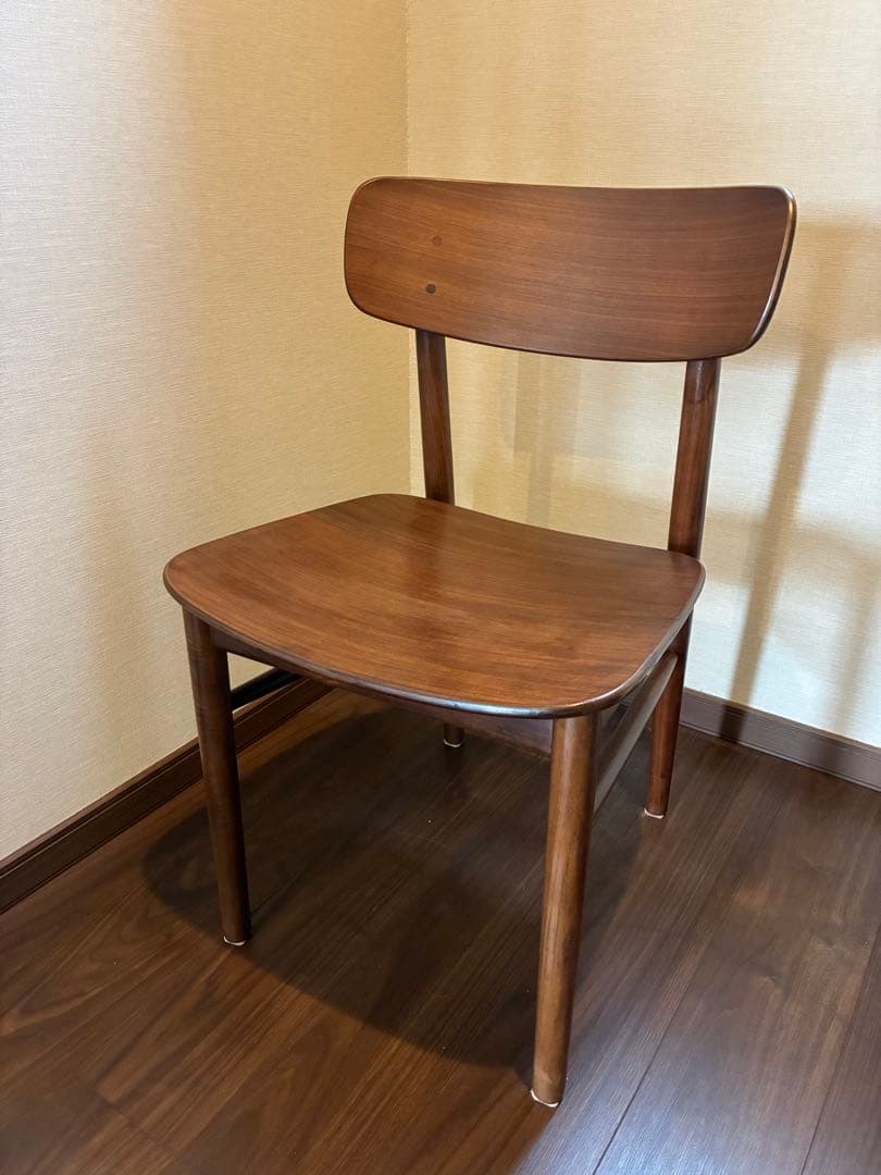 無印良品 ラウンドチェア ウォールナット