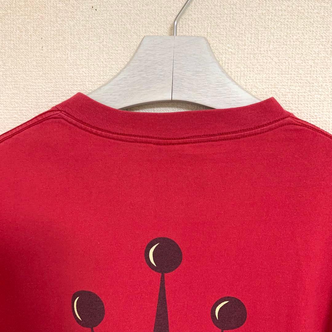 80s 前期 STUSSY USA製 黒タグ ビッグ クラウン ロゴ ロンT L