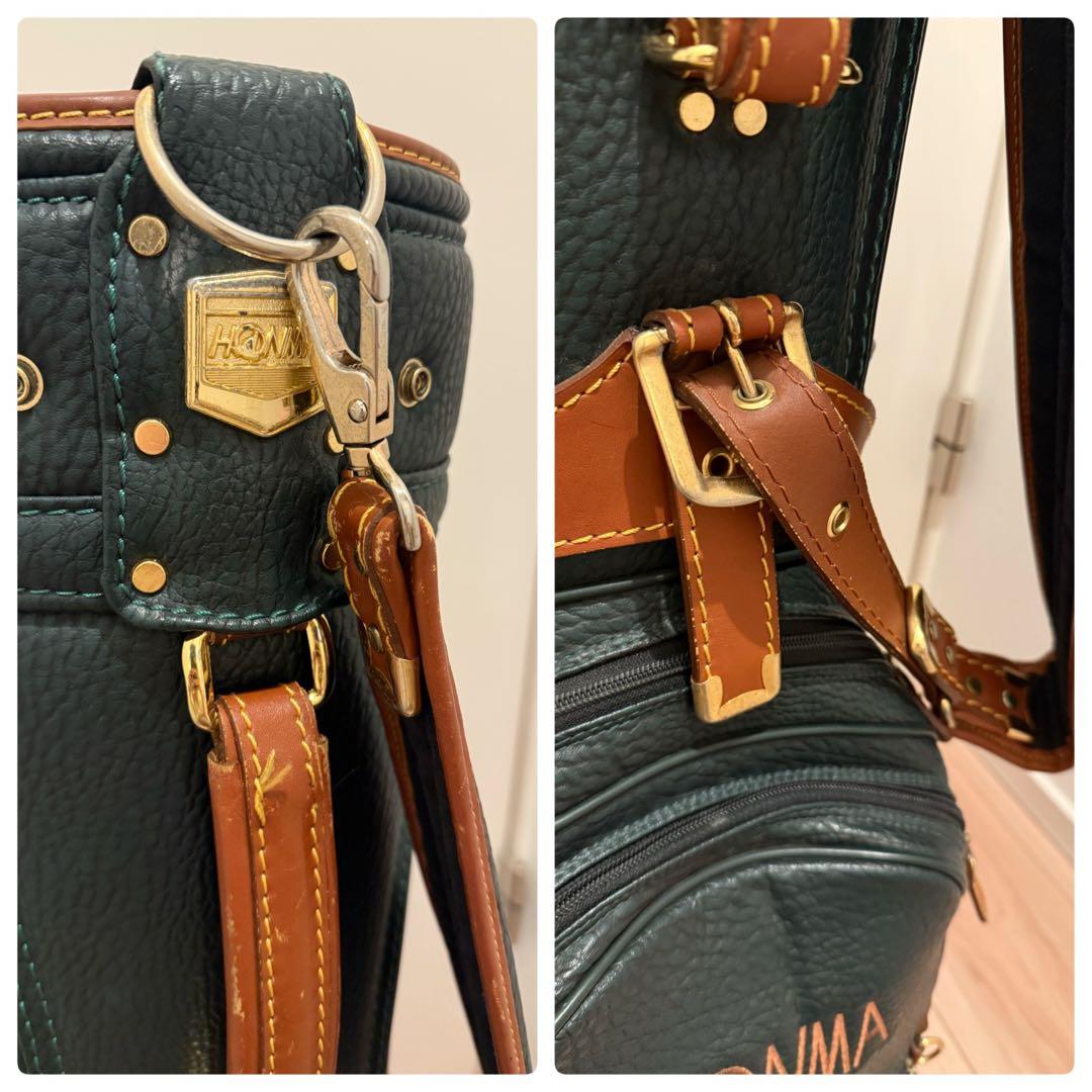 牛革 HONMA ホンマ ヘリテイジ キャディバッグ ゴルフバッグ 廃盤品