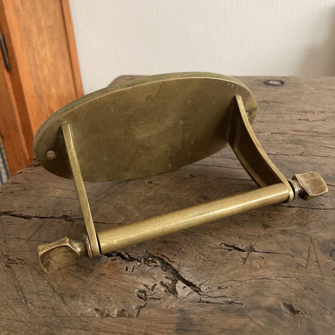 フランスアンティーク 真鍮製 トイレットペーパーホルダー