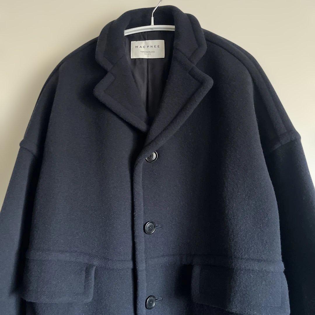 MACPHEE マカフィー　ショートパイルメルトン オーバーサイズドコート