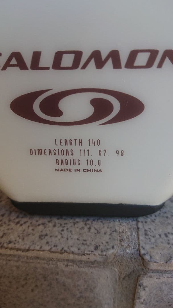 ３点セット サロモン板140㎝ 調整ビン 伸縮ポール ブーツ24～24,5