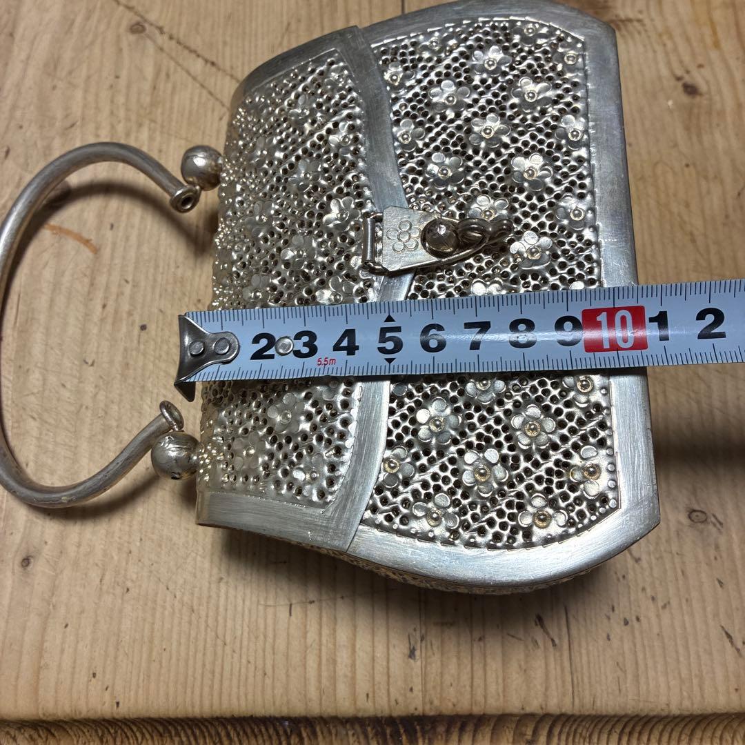 ビンテージ　銀細工　バック
