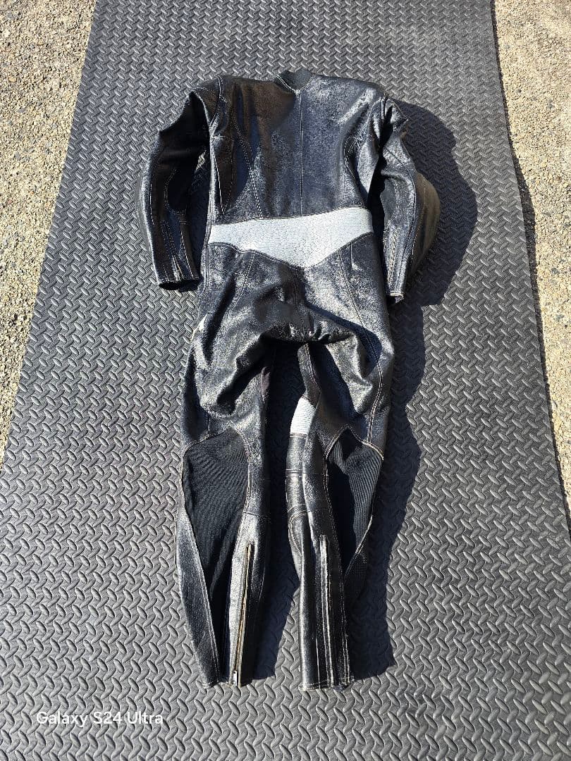 SPOONブラック革ツナギ