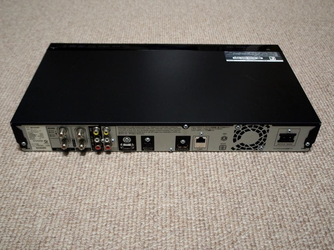 SHARP ブルーレイレコーダー BD-S520