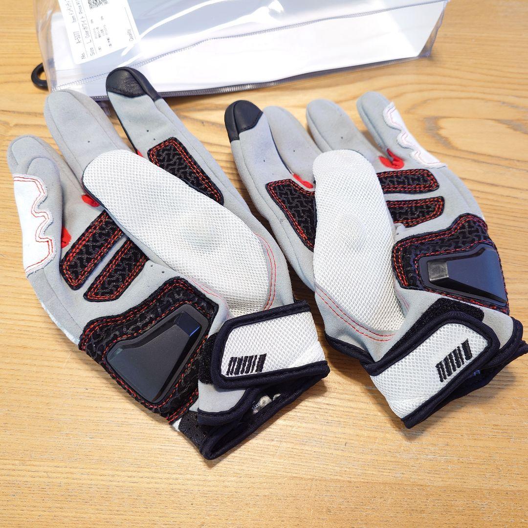 未使用！クシタニ インベンティブメッシュグローブ ホワイト Lサイズ