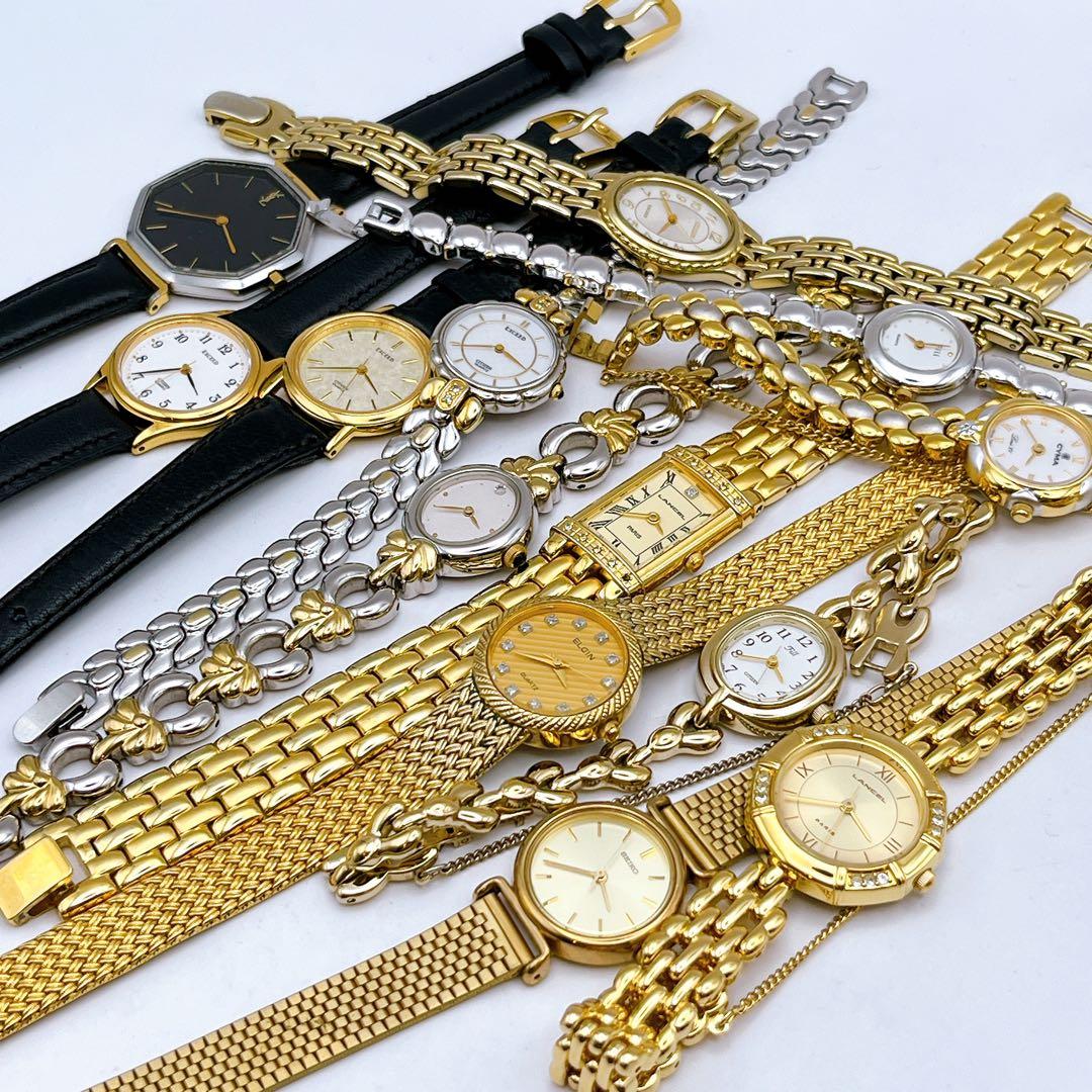 稼働　レディース　時計　セイコー　シチズン　YSL ランセル　シーマ　13点