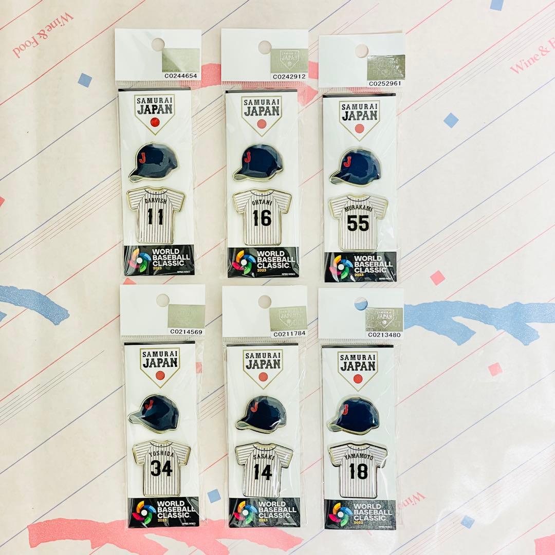 WBC2023　優勝記念　侍ジャパン　ピンバッジ　生産終了品　ドジャーストリオ