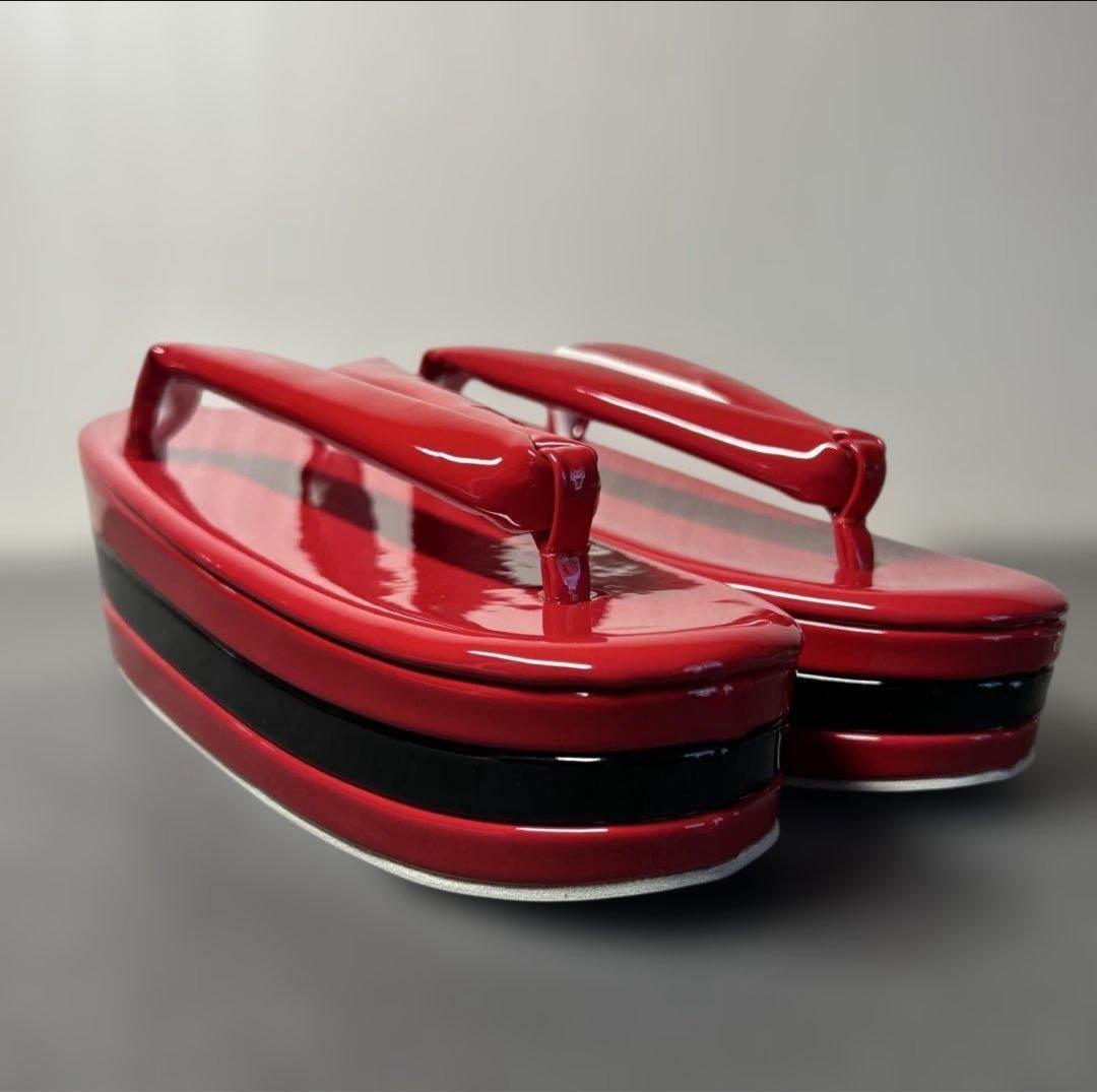 エナメル厚底草履バッグセット/NO.13