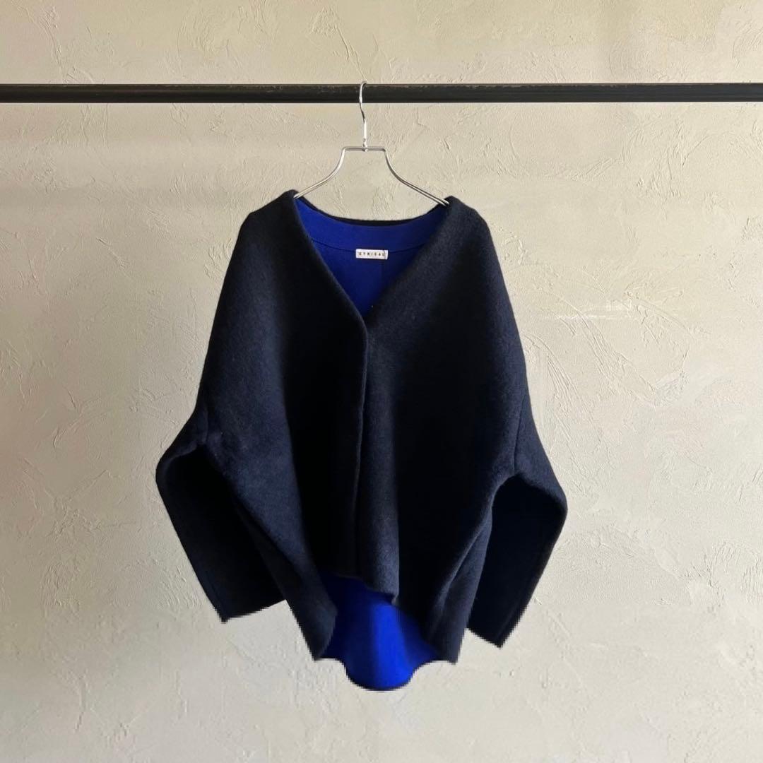 CYNICAL新品✨Wフェイス配色ニットジャケット