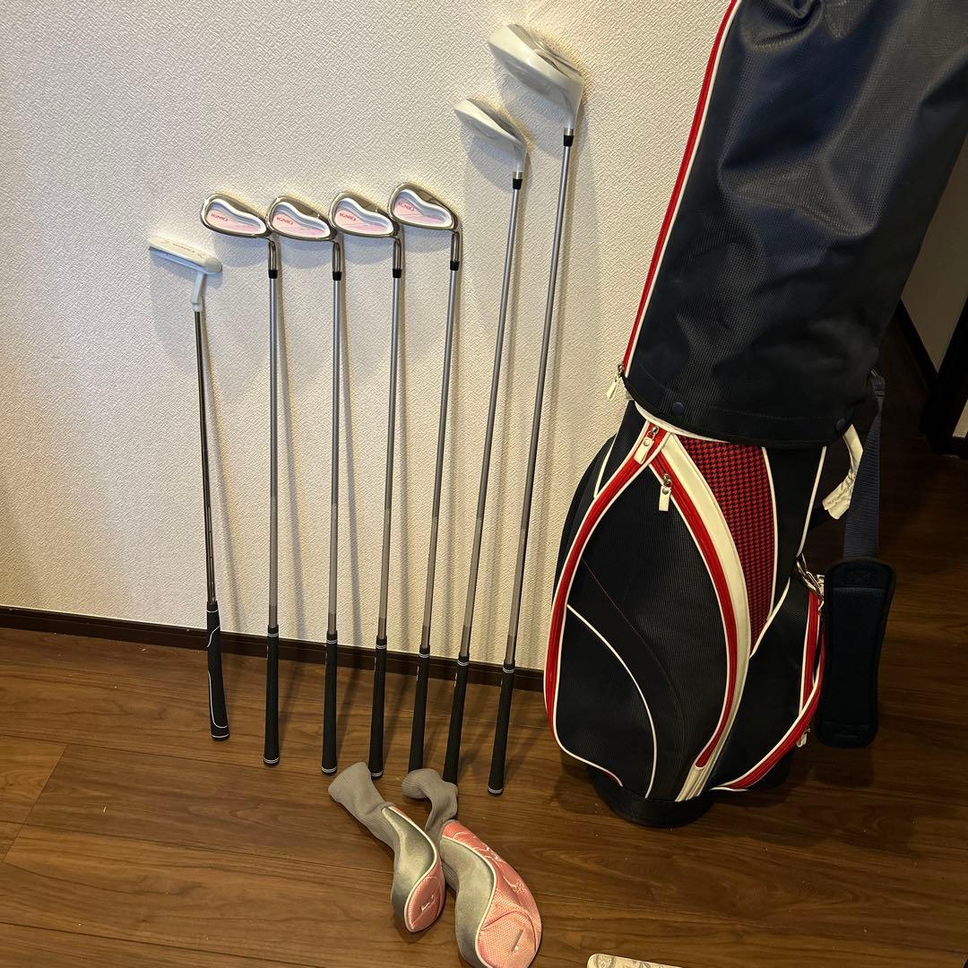 美品IGNIO レディースL 7本　右利き　イグニオ　ハーフゴルフセット