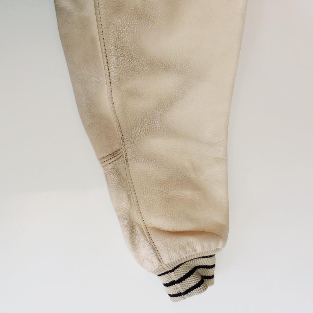 VAN スタジャン フード付き ワッペン刺繍 ネイビー Mサイズ