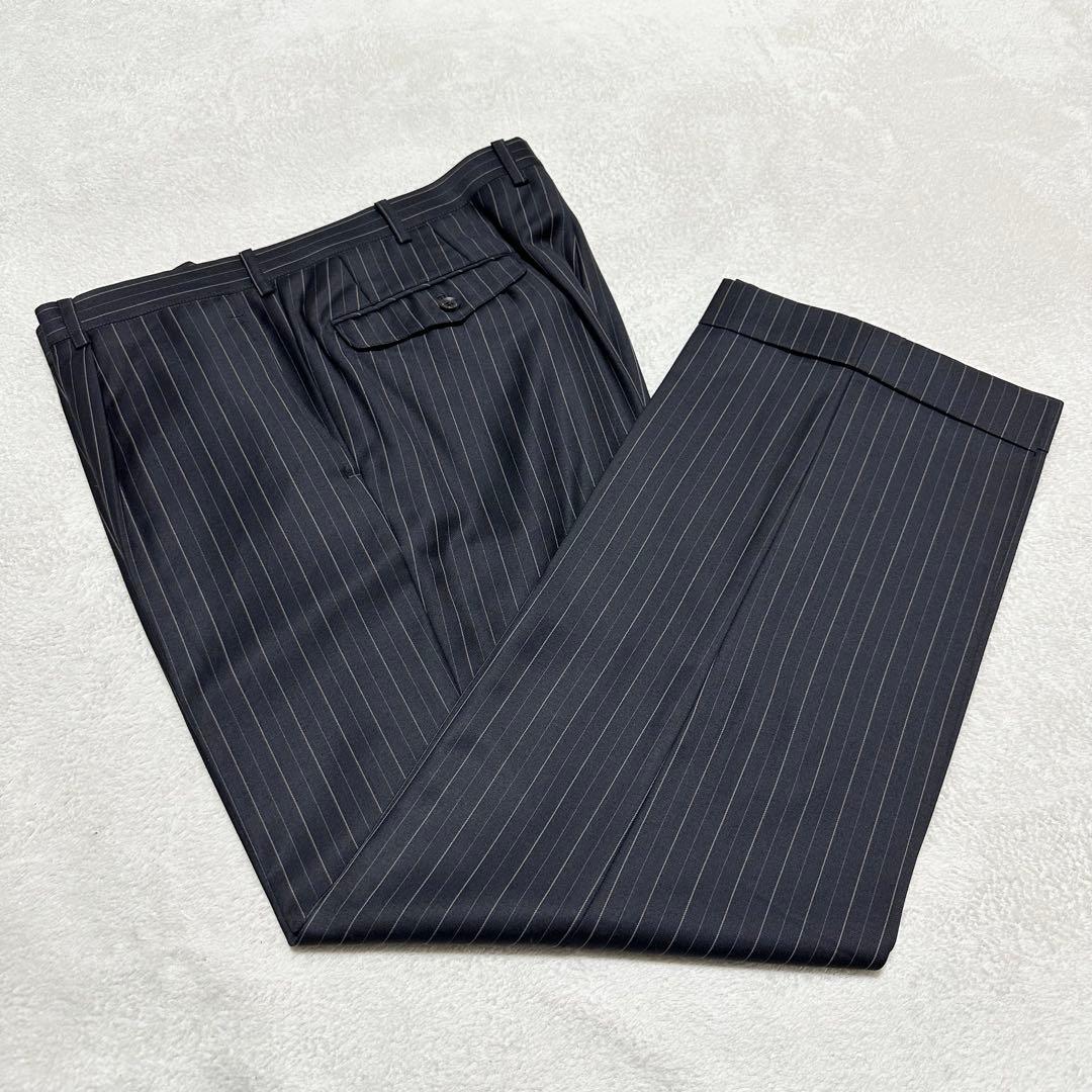 088 美品 Ermenegildo Zegna TROFEO スーツ 黒 3L