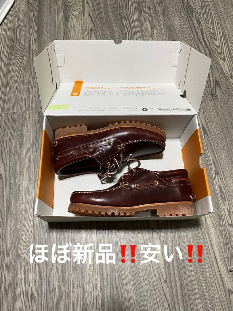 新品同様 Timberland スリーアイ ブラウン ティンバーランド モカシン