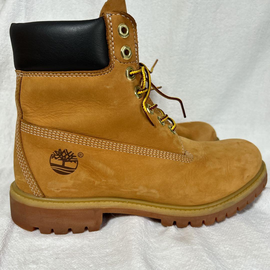 Timberland 防水スエードワークブーツ ブラウン 26㎝
