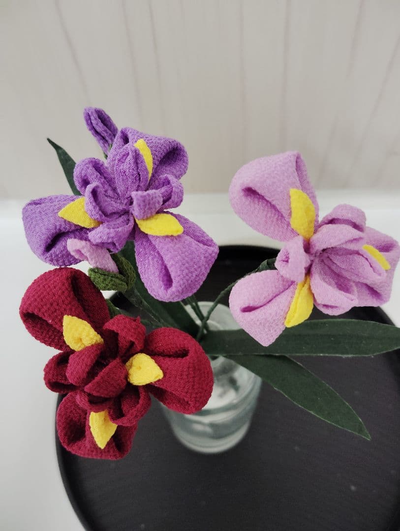 tomtomさま専用　つまみ細工　花菖蒲　こいのぼり　フリージア　チューリップ
