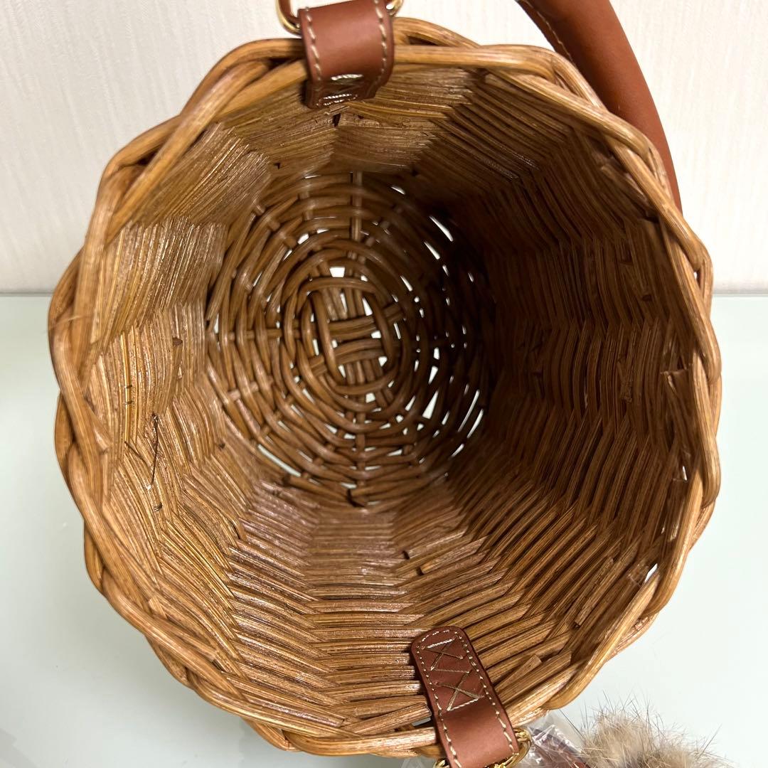 『未使用』ATAO breeze 2way ショルダーバッグ ラビットファー付き