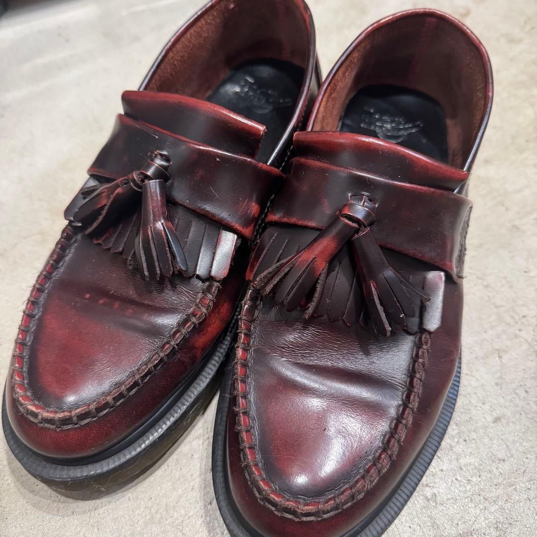Dr.Martens タッセルローファー　チェリーレッド 24cm