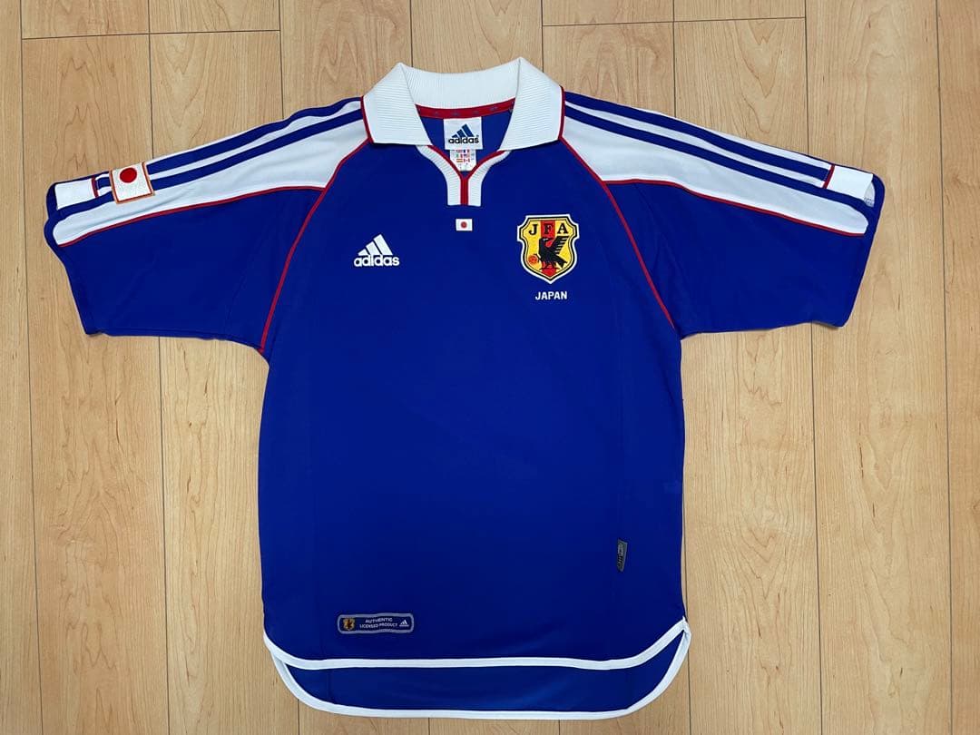 （美品）サッカー 2001年 日本代表 ユニフォーム adidas M