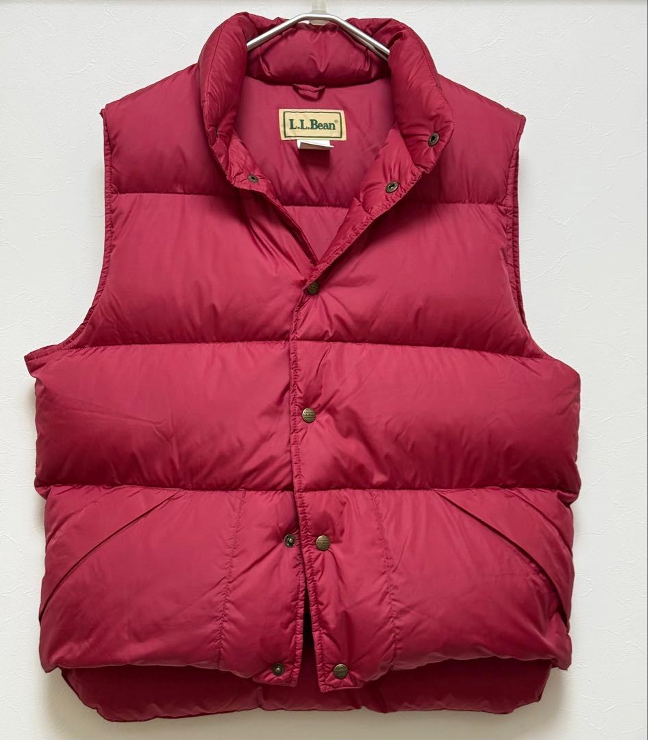 L.L.Bean ダウンベスト 赤 メンズ Mサイズ