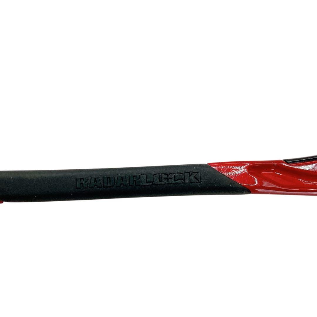 極美品✨OAKLEY RADARLOCK 偏光レンズ　レッド　付属品完備