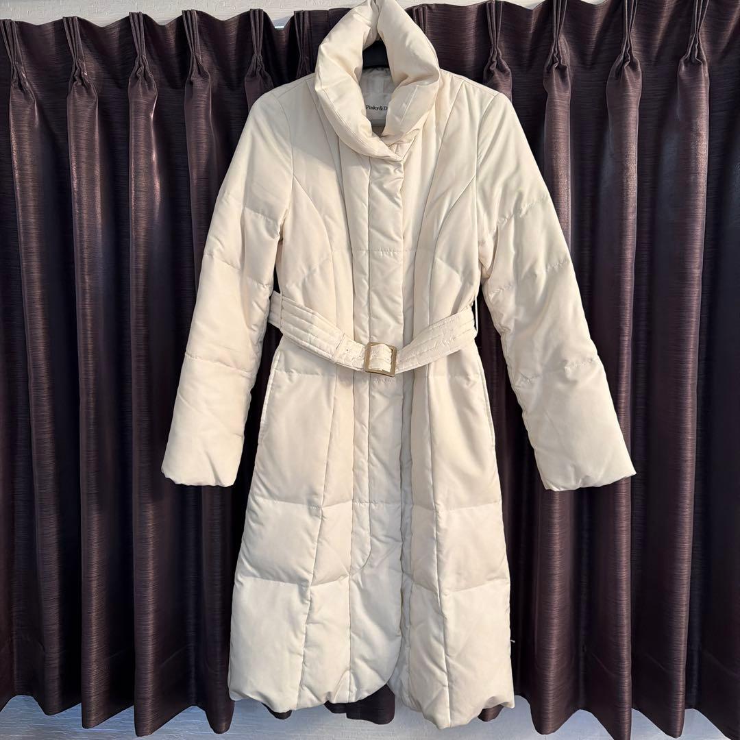 Pinky&Dianne ホワイトダウン ロングコート