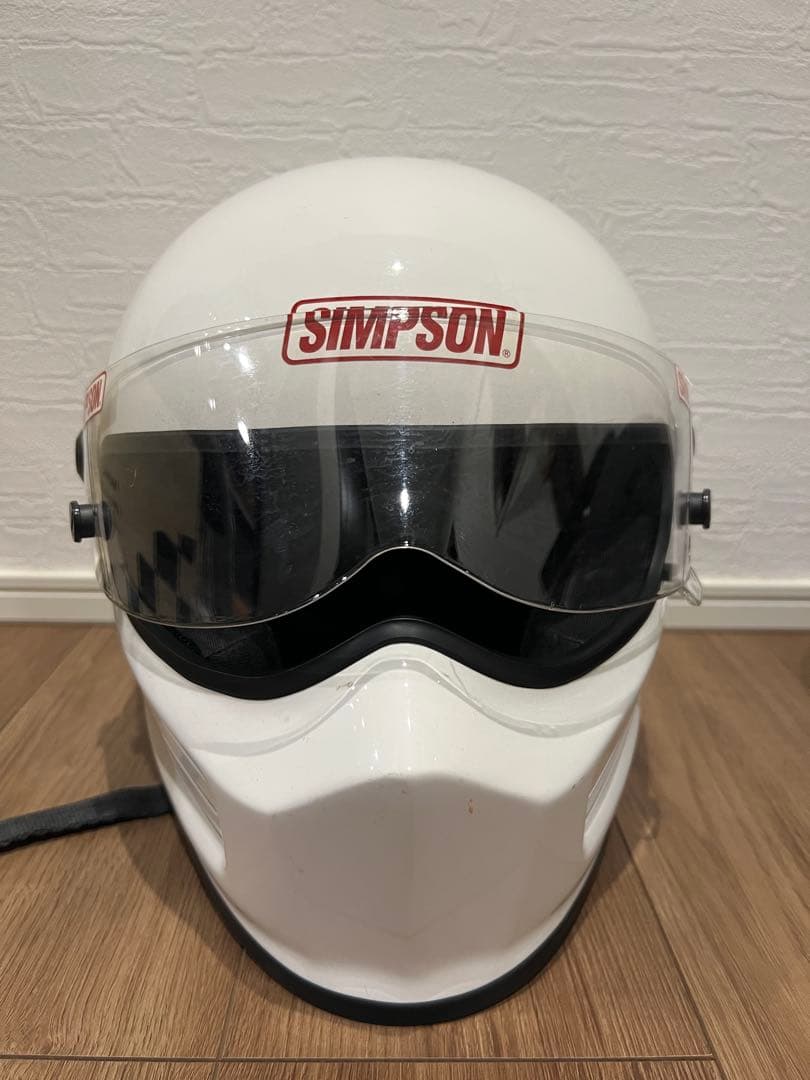 SIMPSONフルフェイスヘルメット ホワイト