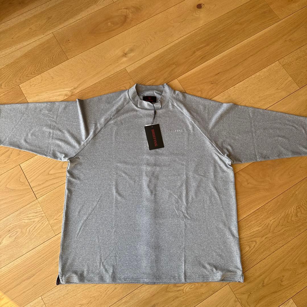 BRIEFING ハイネックシャツ L グレー