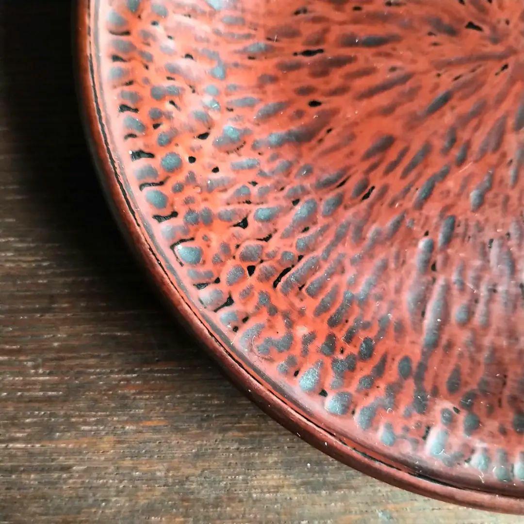 白*オ様 【最終価格】鎌倉彫　博古堂　刀痕の美　銘々皿・菓子皿・茶托　②