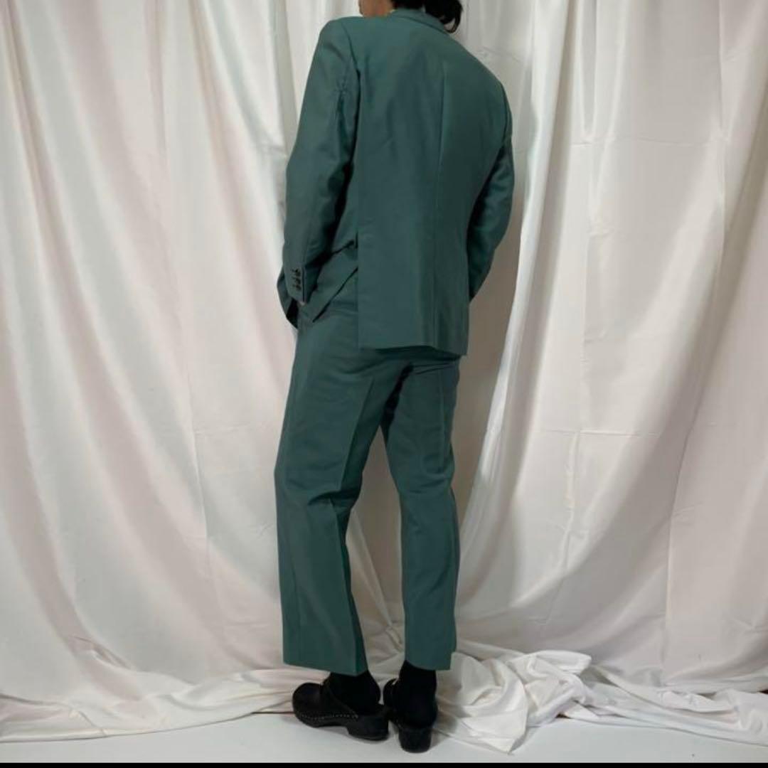 希少　50s エルメネジルドゼニア　カラーセットアップ　ヴィンテージ　メンズ古着