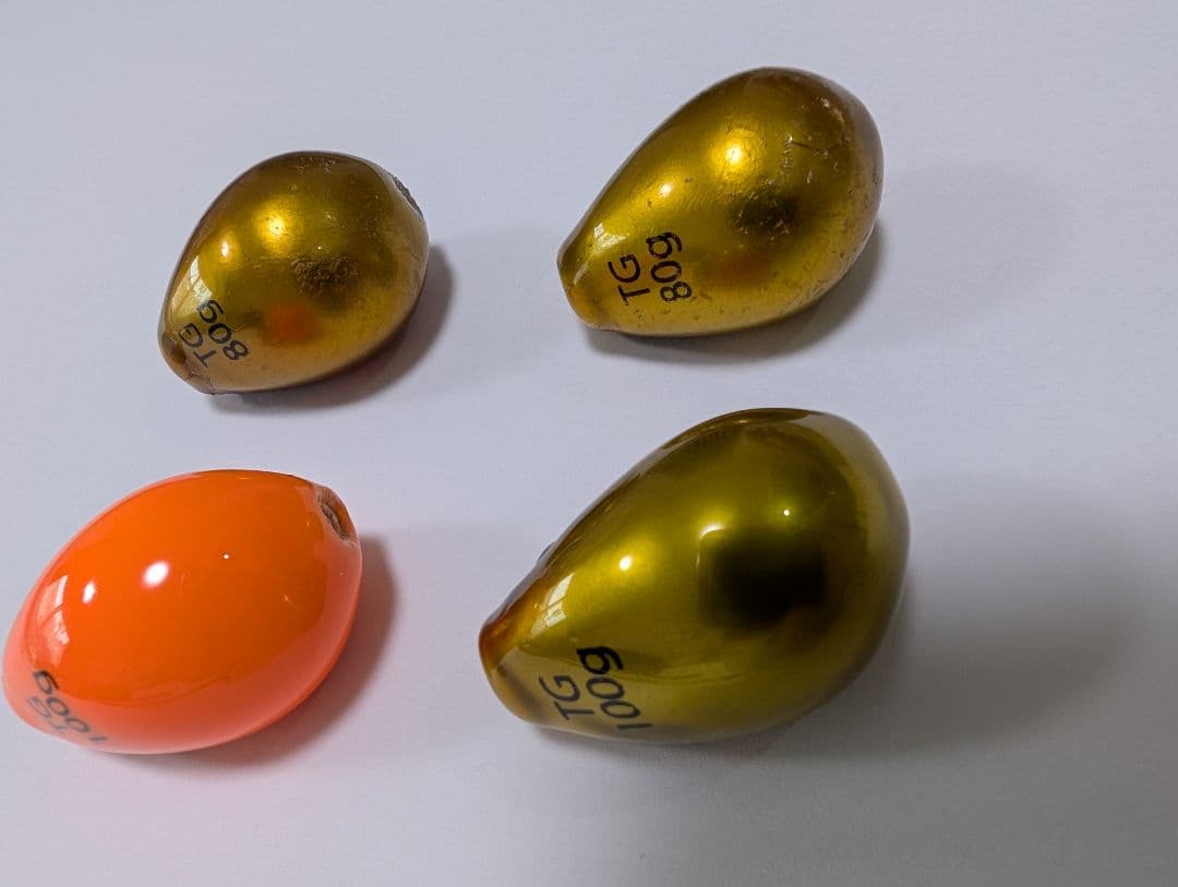 なみだまTG 4個セット タングステン100〜80g ケイムラコーティング