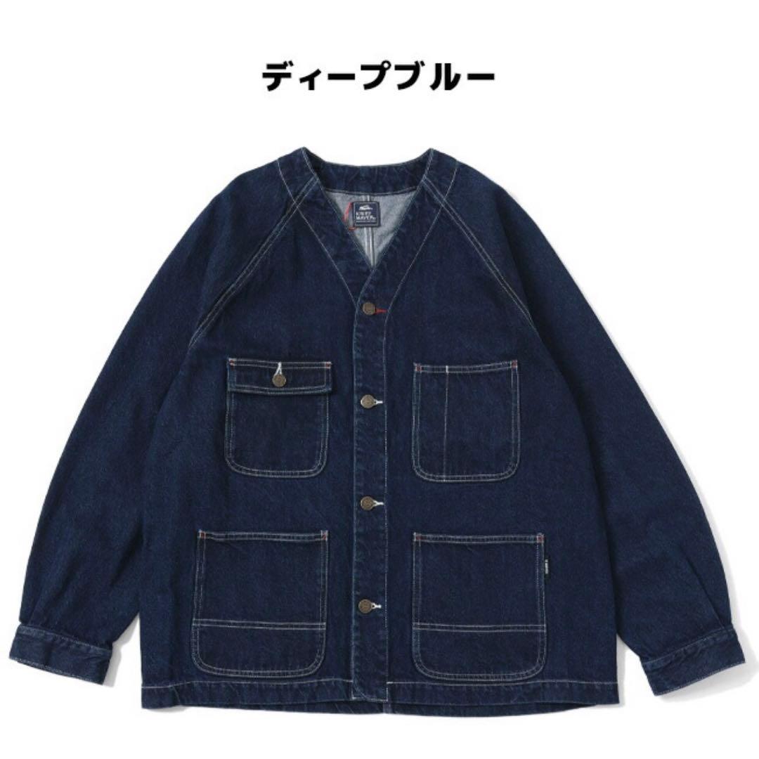 新品　クリフメイヤー　ノーカラーデニムジャケット