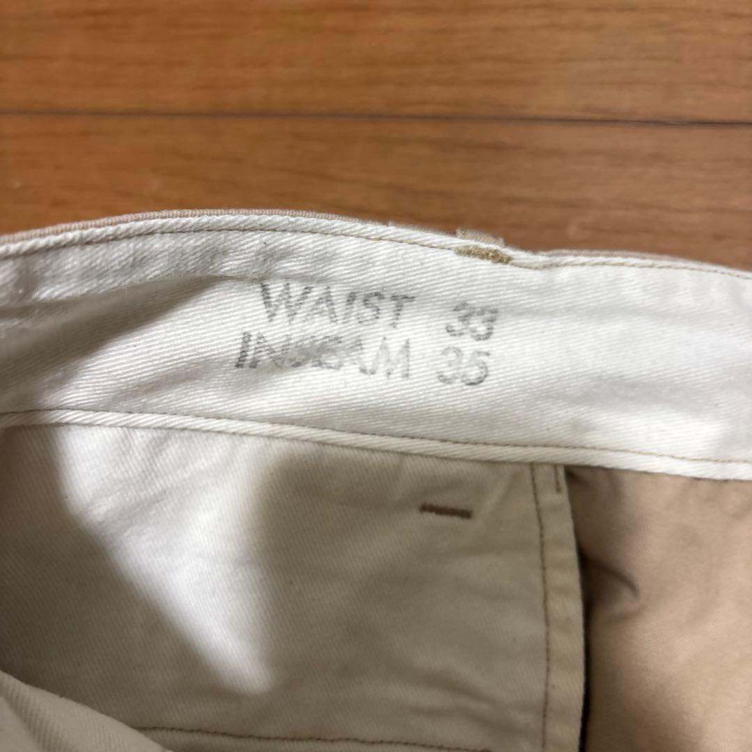 ちぇ！41カーキ　.US.ARMY メタルボタン　チノパン　軍パン