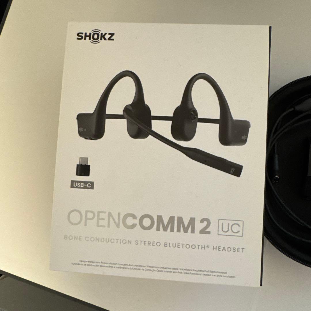 SHOKZ OPENCOMM 2 UC ワイヤレスヘッドセット