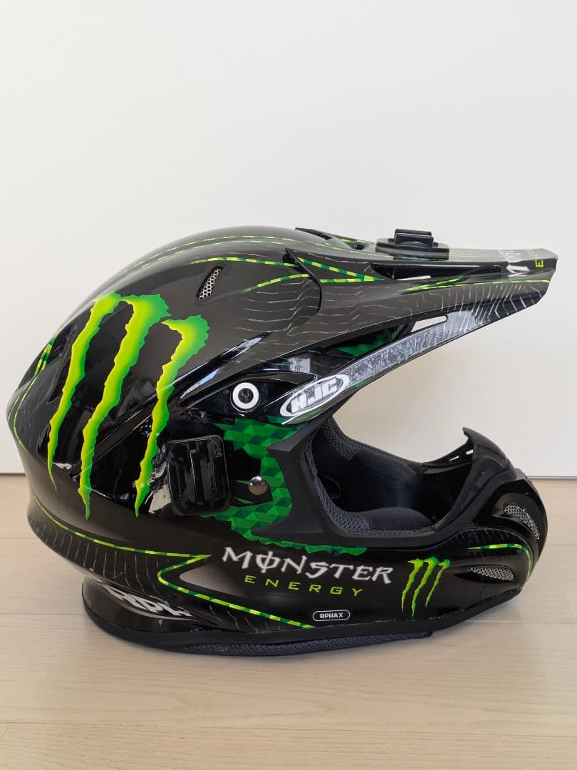 HJC×モンスターエナジーオフロードヘルメット&Fox AirSpaceゴーグル