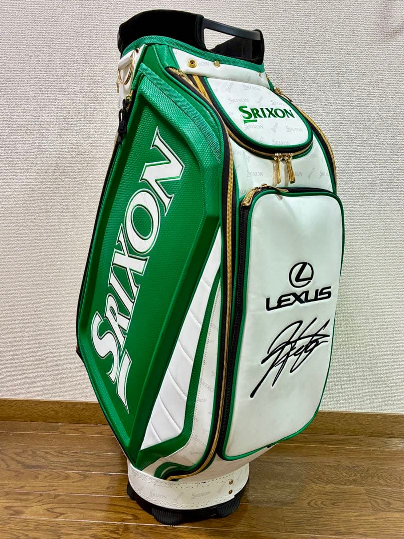 松山英樹２０２１マスターズ初優勝記念レクサス限定直筆サイン刺繍入キャディーバック