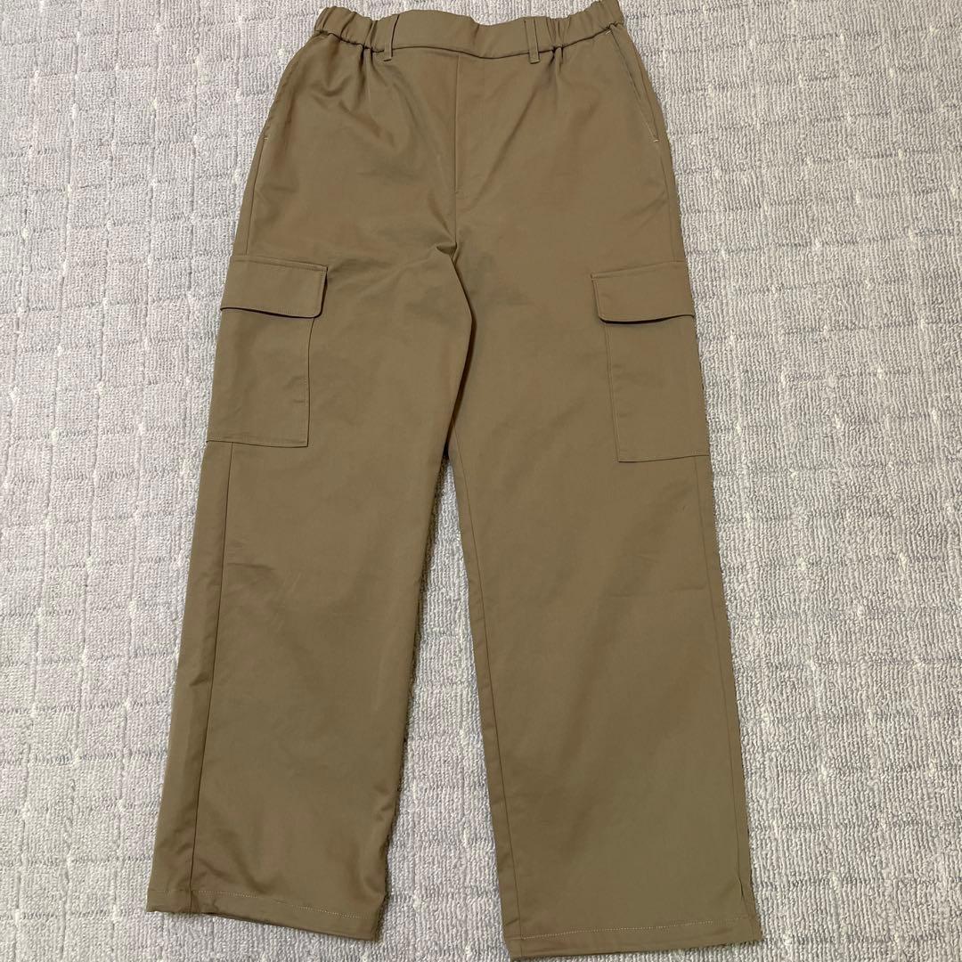 OUR 裾がしぼれる2wayカーゴパンツ オリーブ