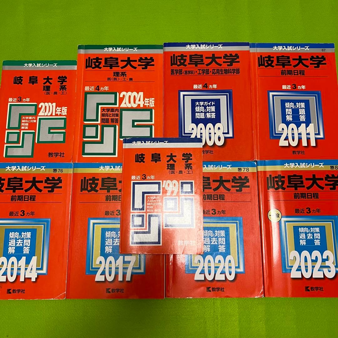 赤本　岐阜大学　前期日程　理系　医学部　1996年～2022年 27年分