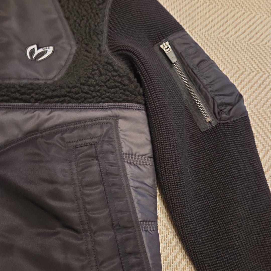 MASTER BUNNY EDITION 袖ニット切替し ボアフリース 中綿