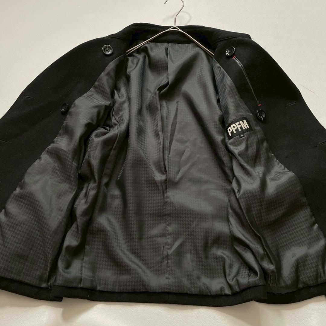 【ビッグサイズ】PPFM ピーコート L ナポレオンジャケット ブラック ウール