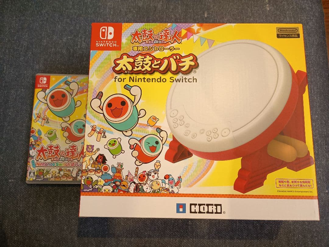 太鼓の達人 Nintendo Switch ば～じょん!　中古　太鼓とバチセット