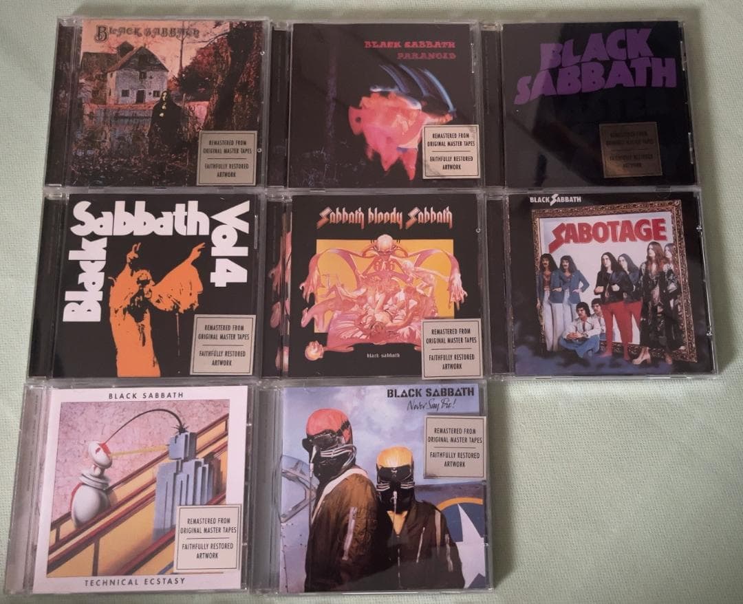 夢が一度に！ブラックサバス 廃版リマスター オジー期8枚セット で出品